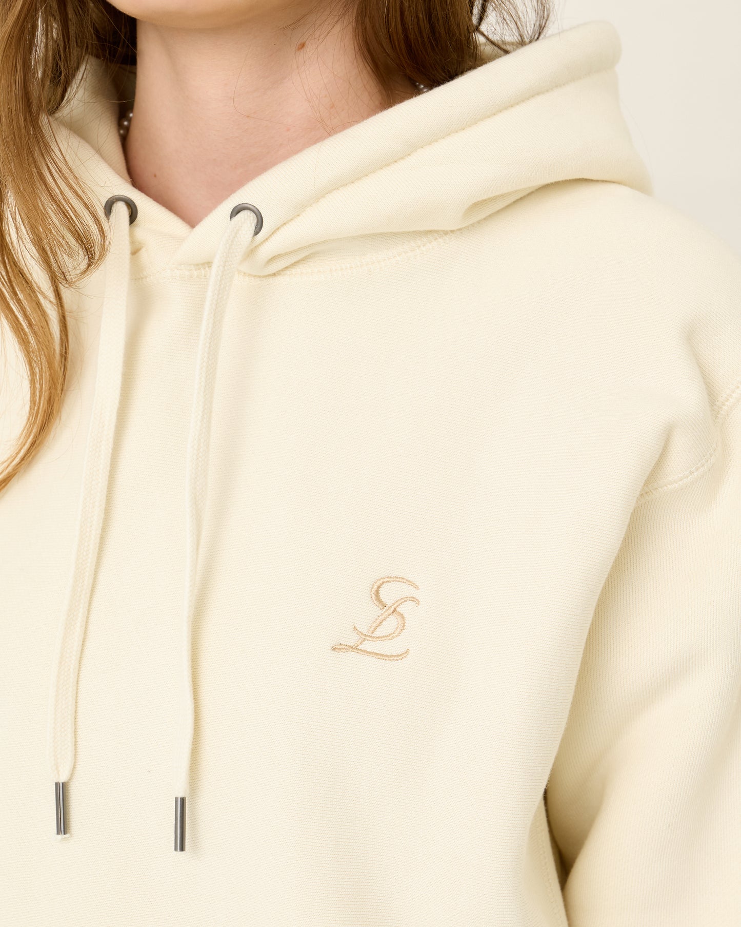 Sula logo hoodie / Ecru