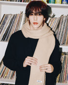 Fringe scarf / Beige