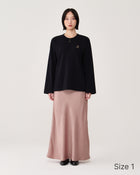 Drapey long skirt / Dusty pink